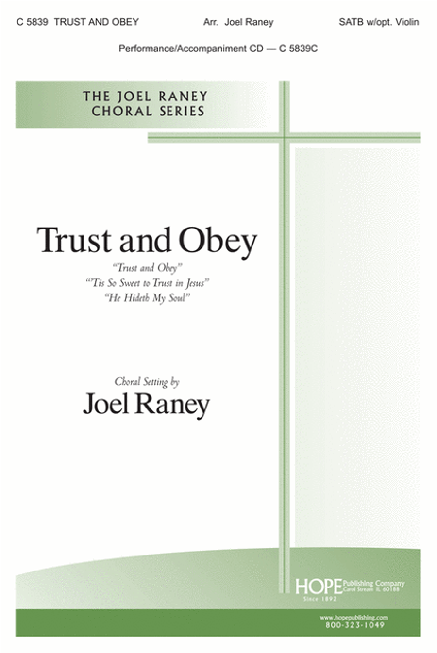 Trust and Obey 4-Part scores gallery preview page 1