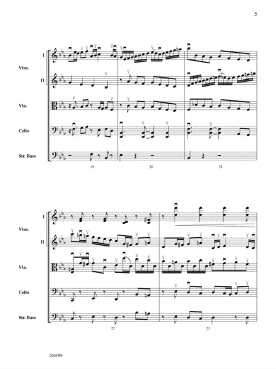 Bach's Lunch: Score Bach's Lunch: Score String Orchestra scores gallery preview page 5