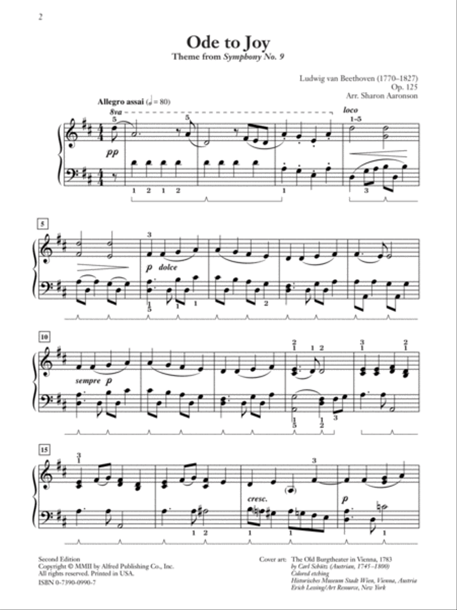 Ode to Joy (Theme from 9th Symphony) Small Ensemble scores gallery preview page 2