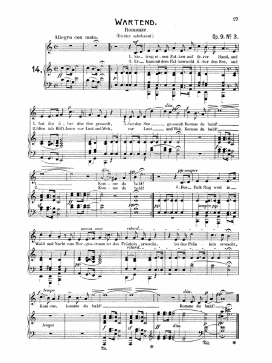 Mendelssohn: 79 Songs, Medium Voice (German) Medium Voice scores gallery preview page 1