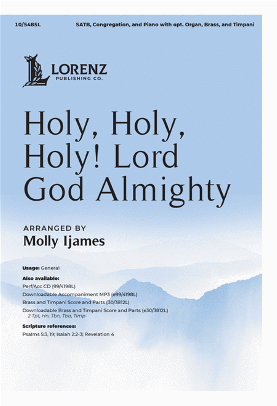 Holy, Holy, Holy! Lord God Almighty 4-Part scores gallery preview page 1