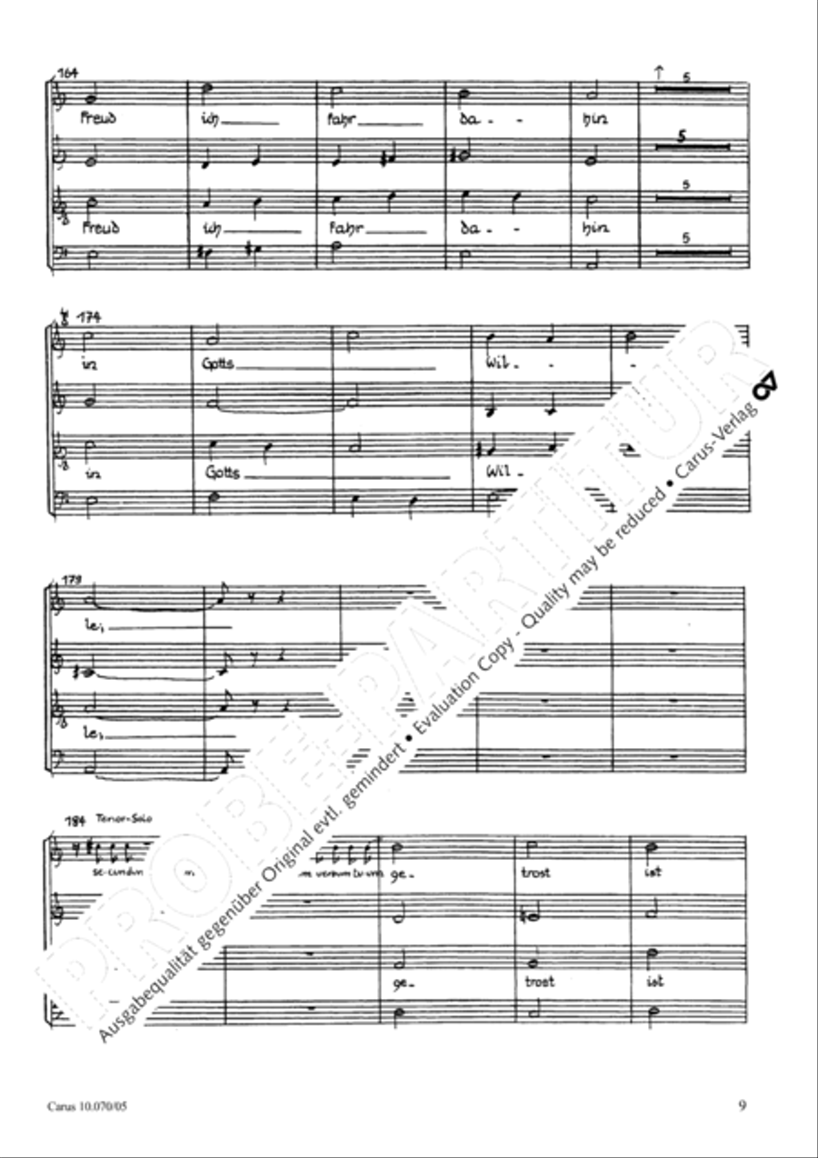 Canticum Simeonis (Der Lobgesang des Simeon) 4-Part scores gallery preview page 10