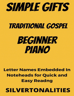 Book cover for Simple Gifts Beginner Piano Sheet Music