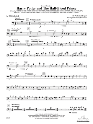 Harry Potter and the Half-Blood Prince, Concert Suite from: 1st Trombone