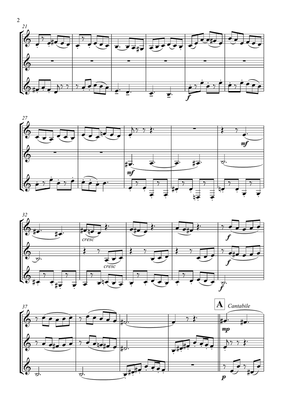 The Witches Frolic Clarinet Trio scores gallery preview page 3