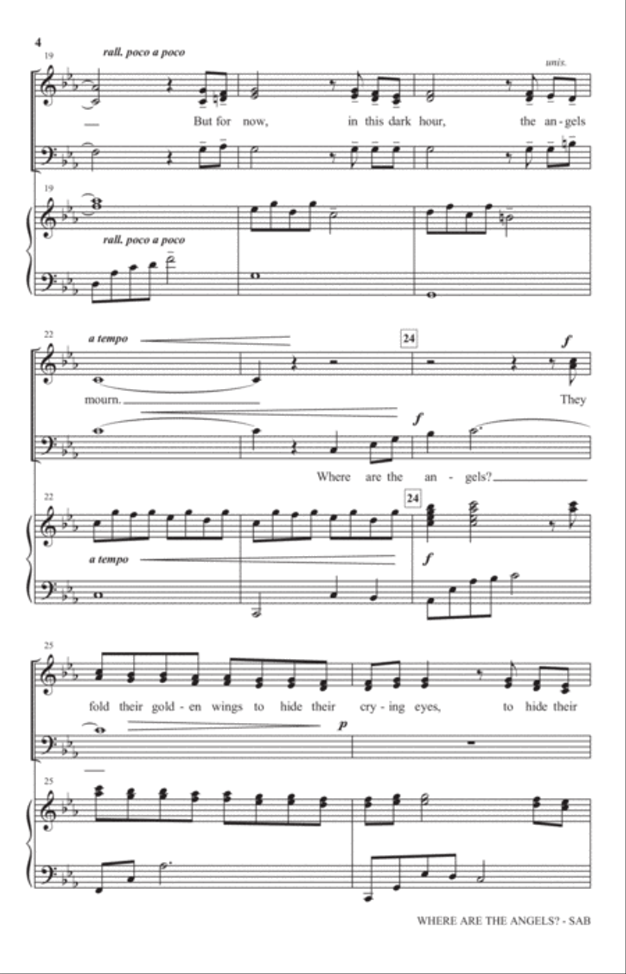 Where Are The Angels Where Are The Angels 3-Part scores gallery preview page 3