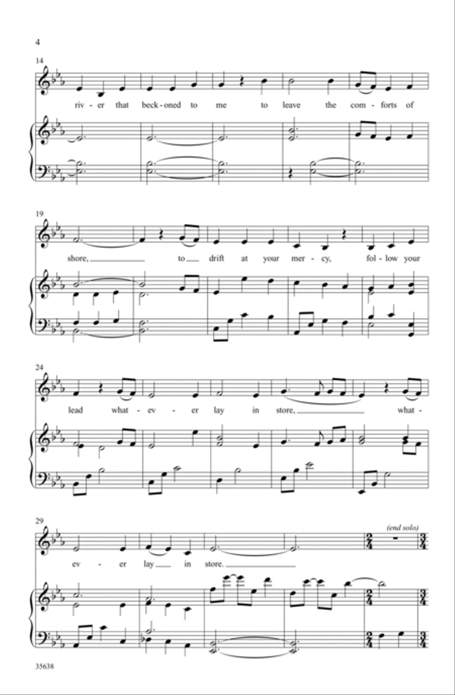 Your Love Was a River SSA scores gallery preview page 2