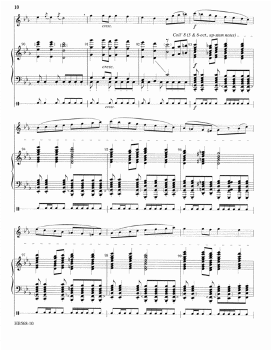 Carol of the Birds - full score - Krug Handbell Choir scores gallery preview page 9