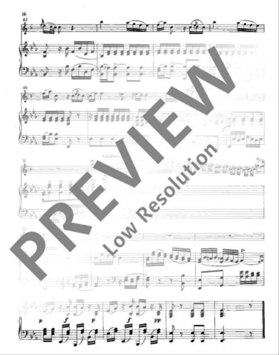Concerto Bb major Clarinet scores gallery preview page 17