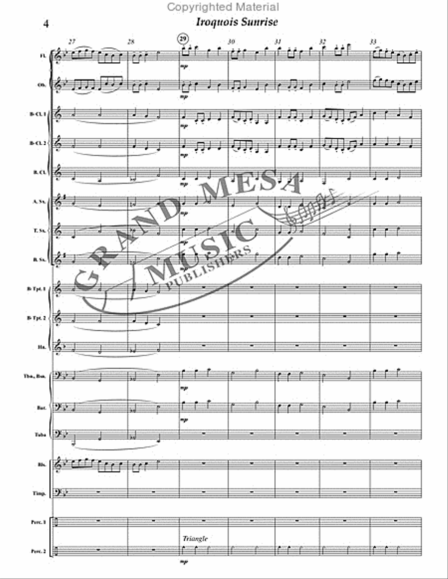 Iroquois Sunrise Iroquois Sunrise Concert Band scores gallery preview page 5