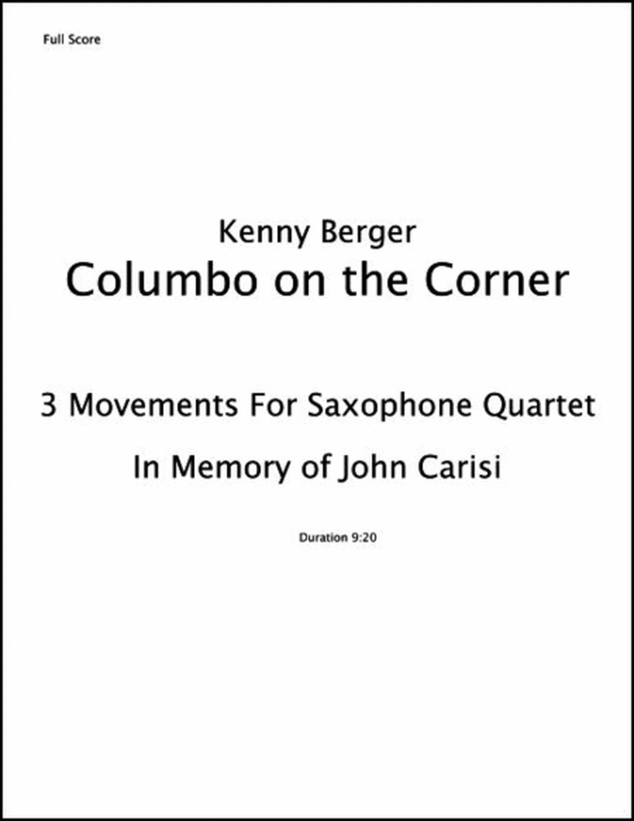 Columbo On The Corner 3 Movements
