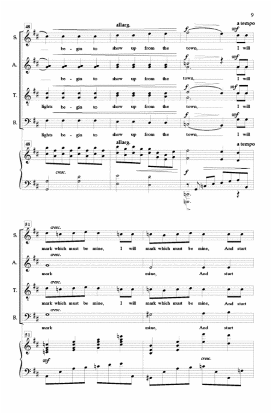 Afternoon on a Hill Afternoon on a Hill Divisi scores gallery preview page 8