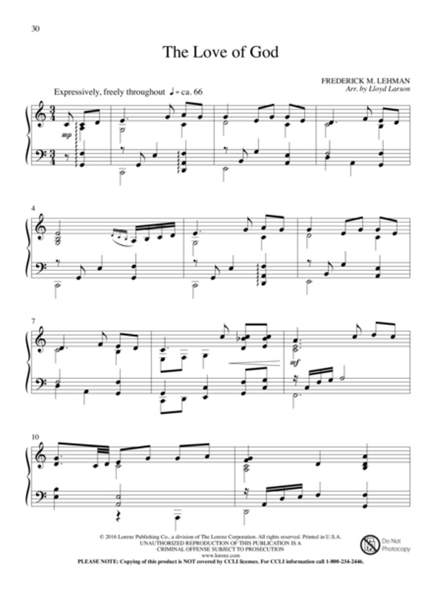 The King of Love Piano Solo scores gallery preview page 17