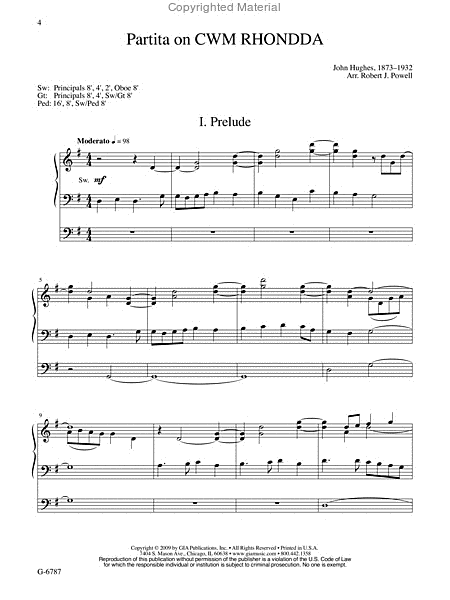 Three Partitas on Welsh Hymn Tunes image number null