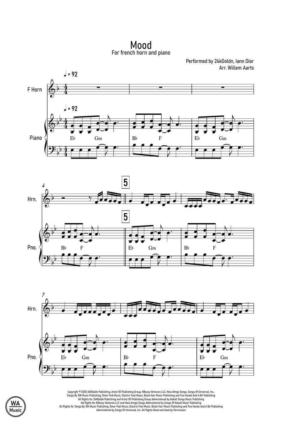 Mood Piano scores gallery preview page 1