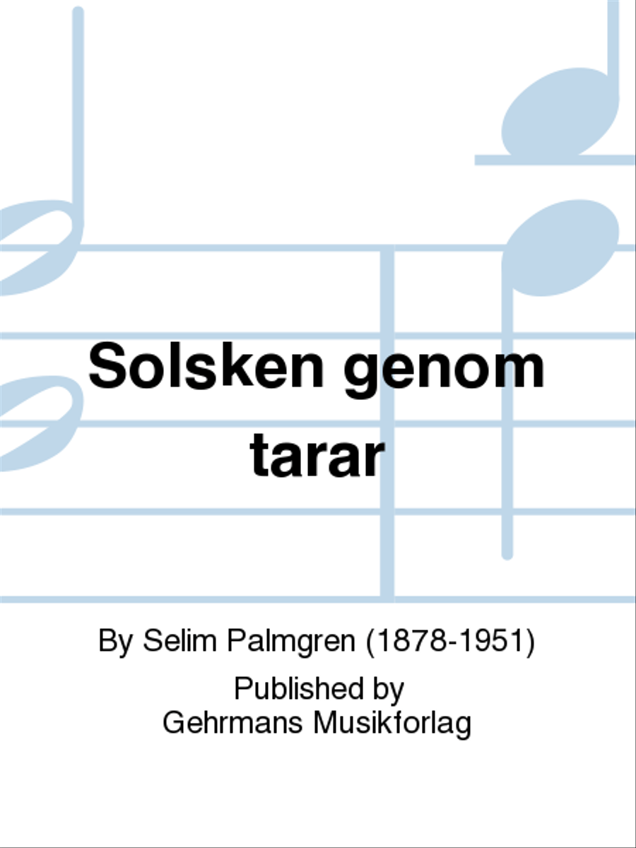 Solsken genom tarar Piano Solo scores gallery preview page 1