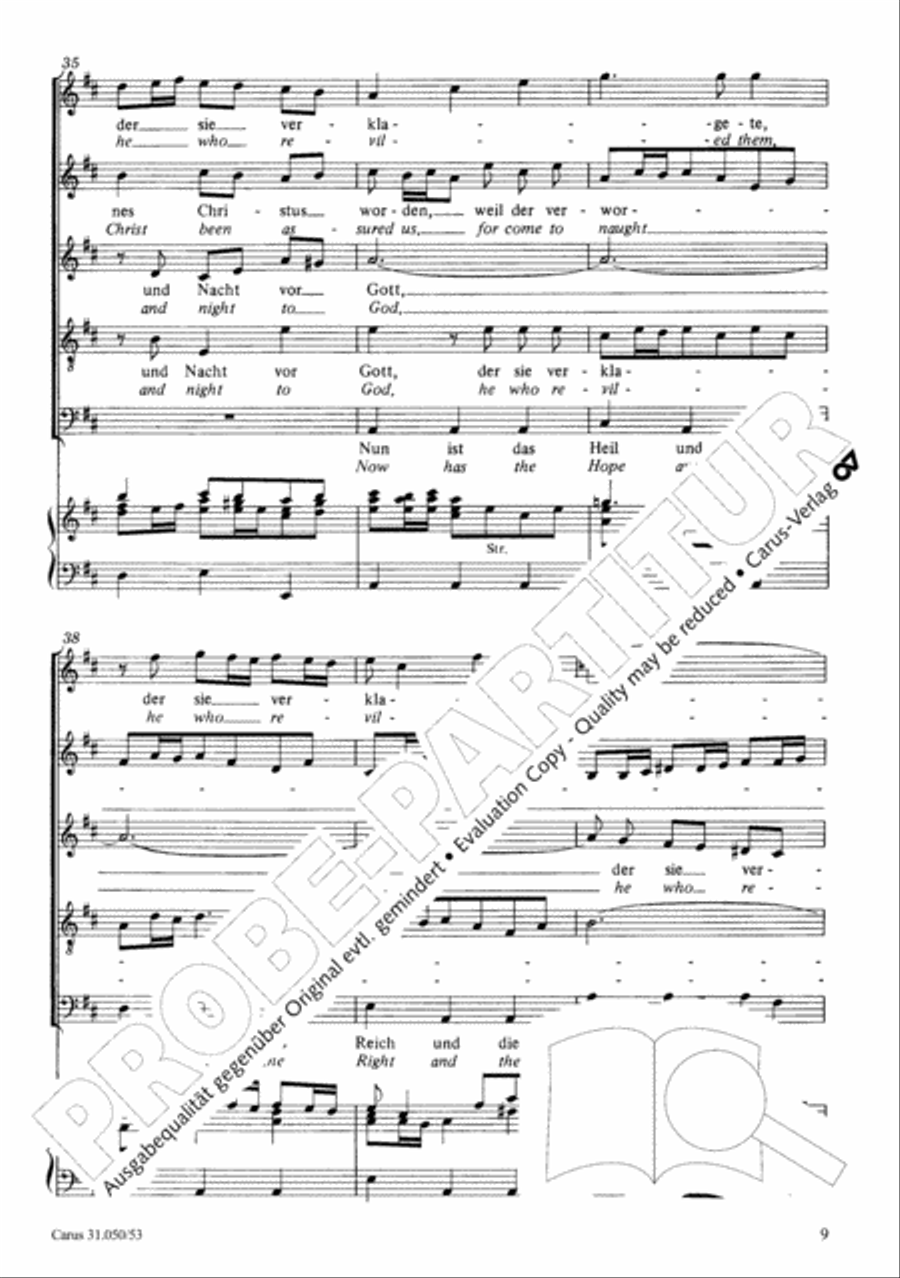 Now has the hope and the strength (Nun ist das Heil und die Kraft) 4-Part scores gallery preview page 10