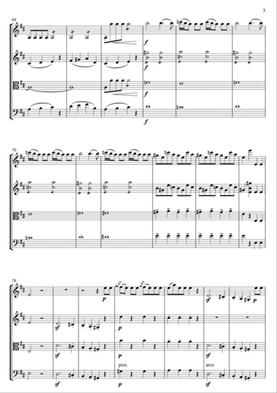 Don Giovanni Don Juan Overture Don Giovanni Don Juan Overture String Quartet scores gallery preview page 6
