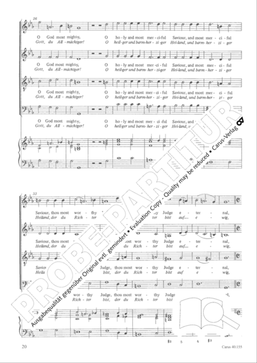 Funeral music of Queen Mary 4-Part scores gallery preview page 21