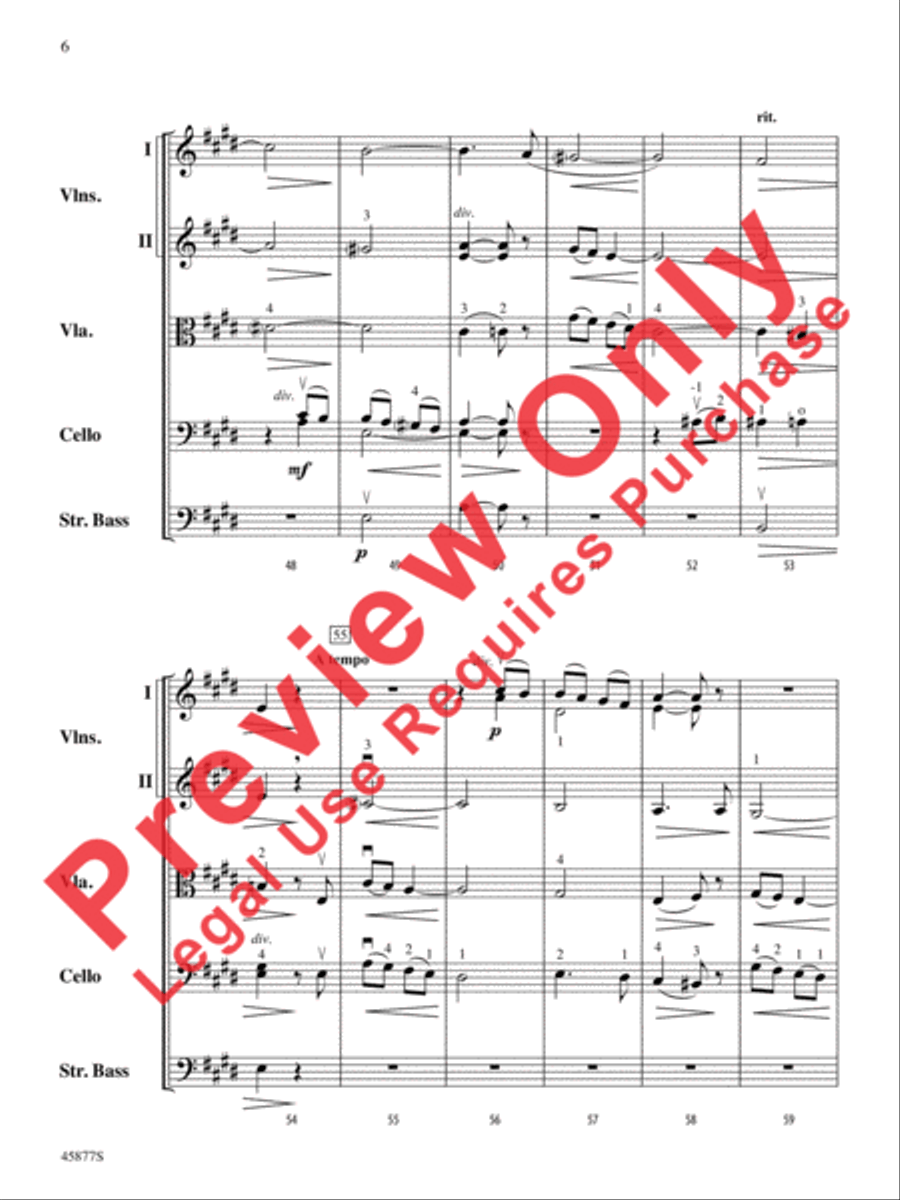 Old French Melody String Orchestra scores gallery preview page 6