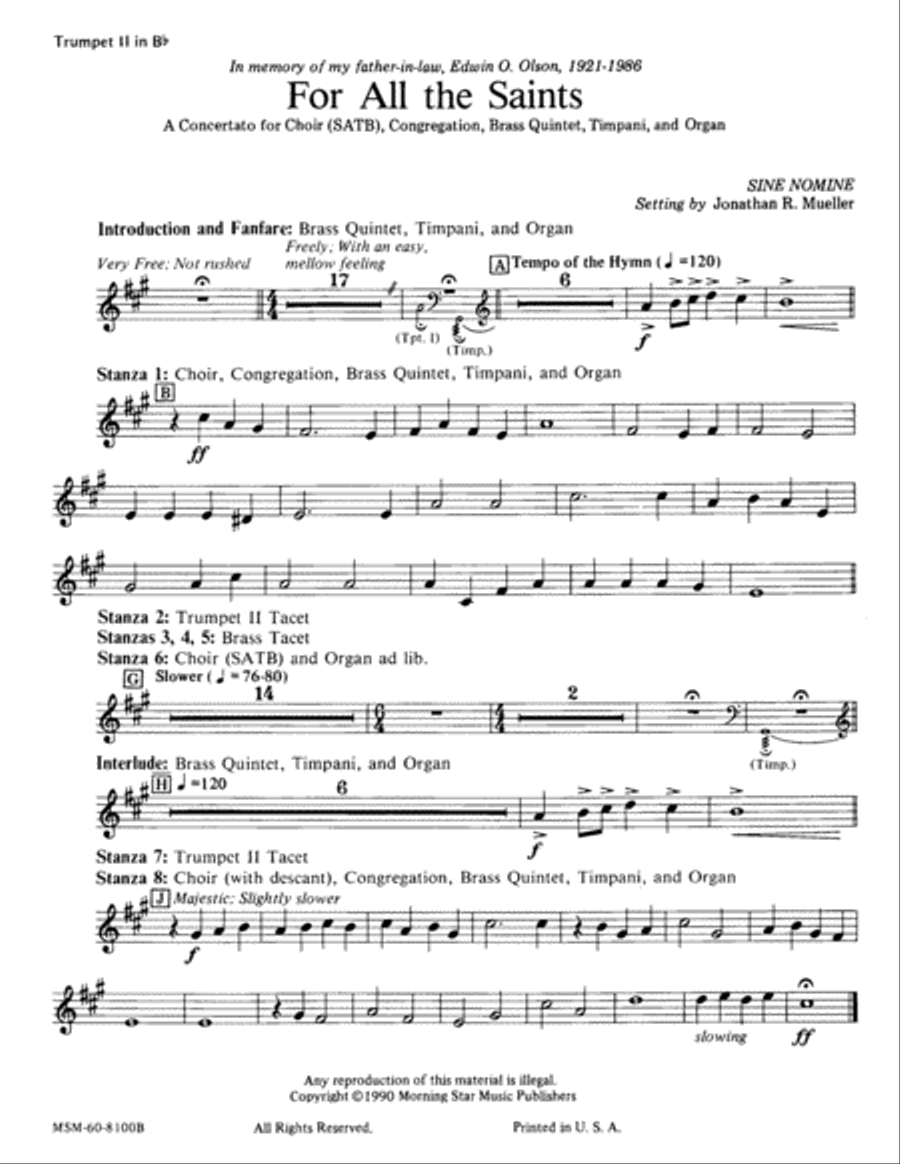 For All the Saints Choir scores gallery preview page 3