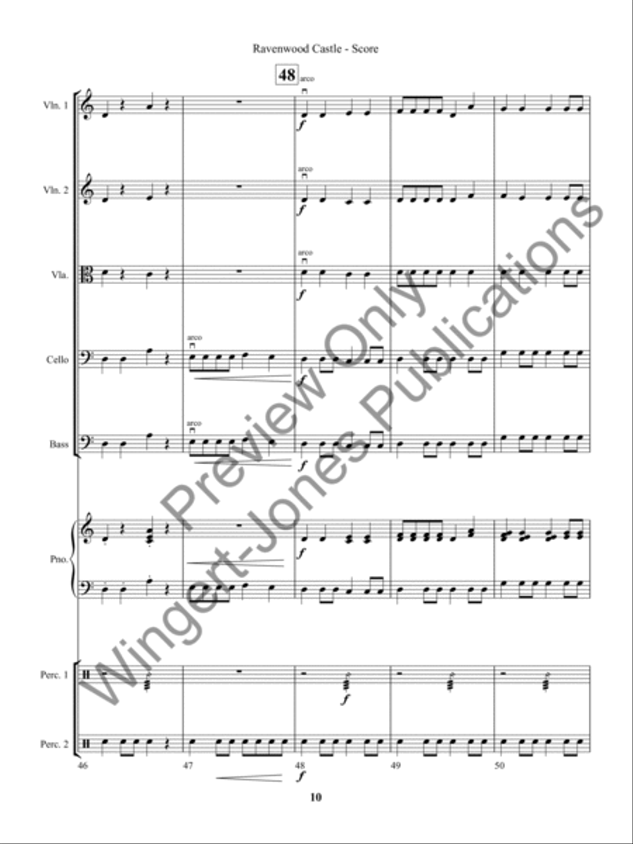 Ravenwood Castle (Score) Ravenwood Castle (Score) String Orchestra scores gallery preview page 13