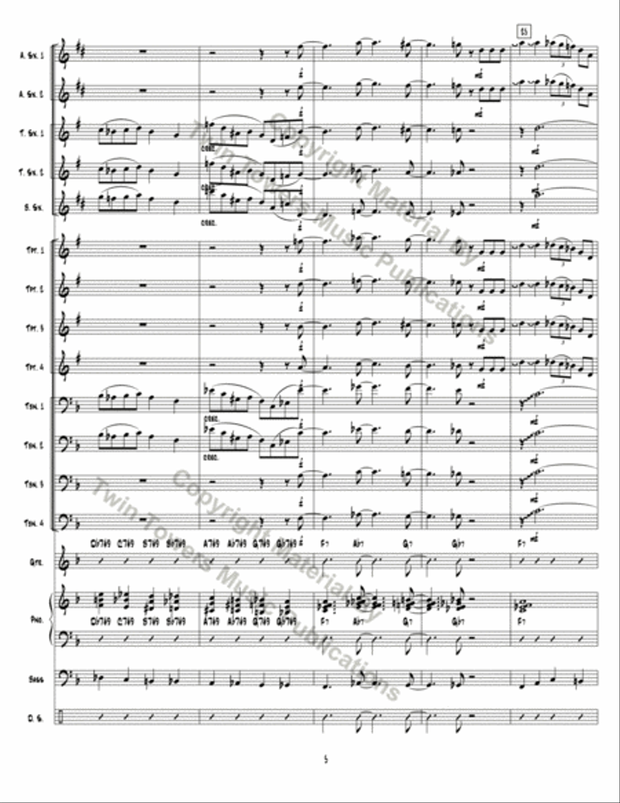 Unnumbered in the Front Unnumbered in the Front Jazz Ensemble scores gallery preview page 6