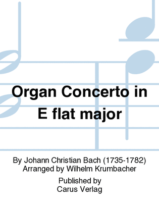 Book cover for Organ Concerto in E flat major (Orgelkonzert in Es)