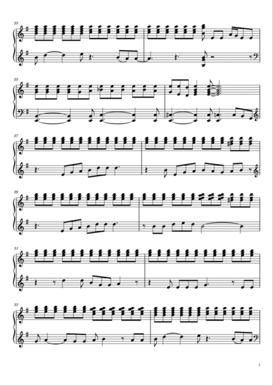 Feeling Good Feeling Good Piano Solo scores gallery preview page 3