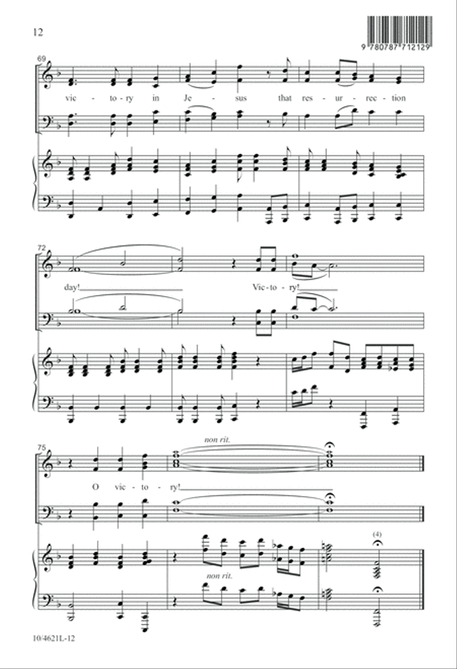 O Victory in Jesus 4-Part scores gallery preview page 13