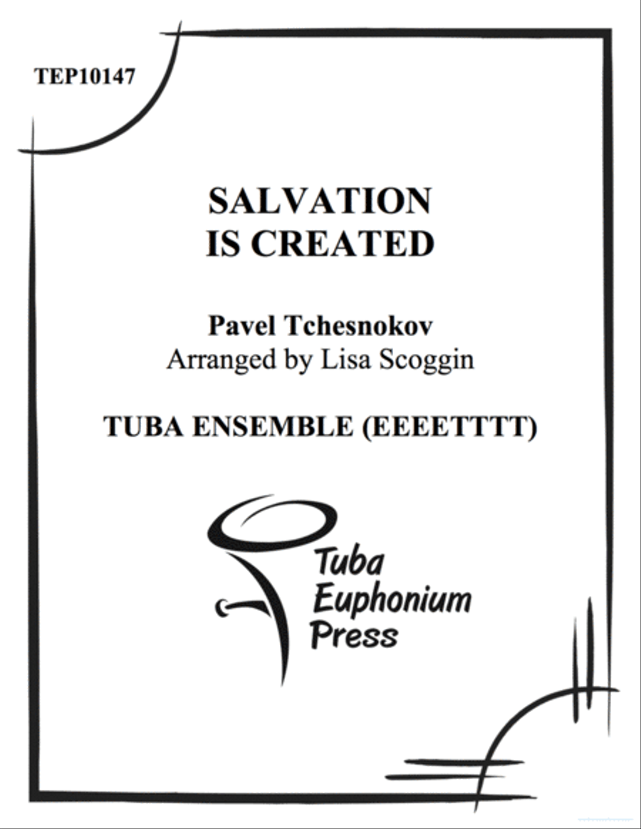Salvation is Created Euphonium scores gallery preview page 1