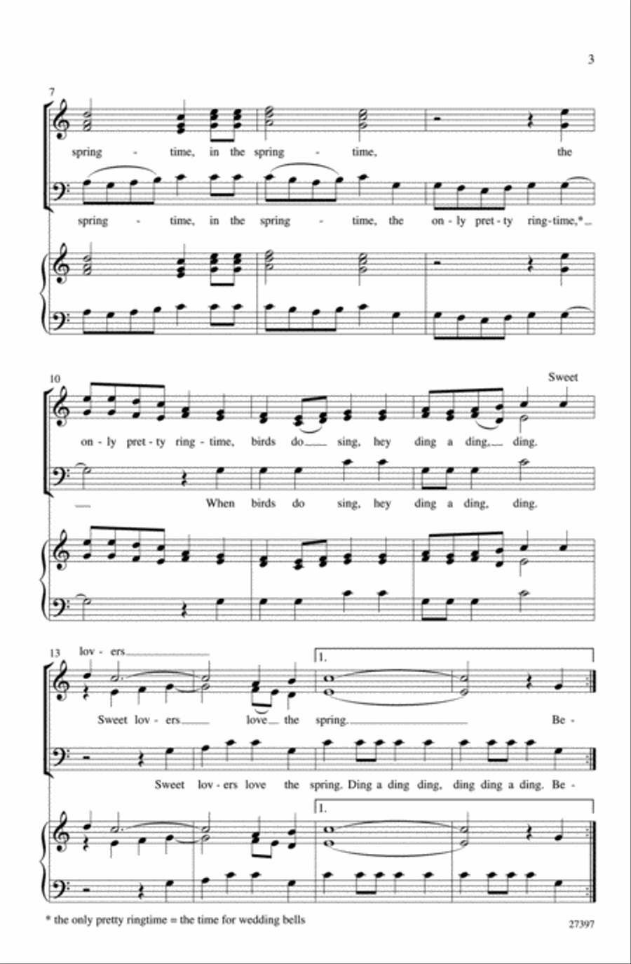 Three Shakespeare Settings 3-Part scores gallery preview page 3
