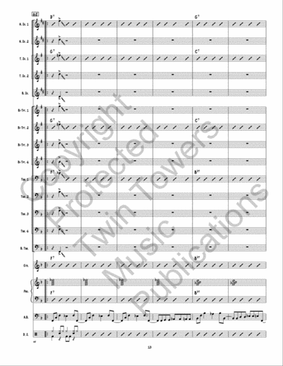 Back This Thang Up Jazz Ensemble scores gallery preview page 14