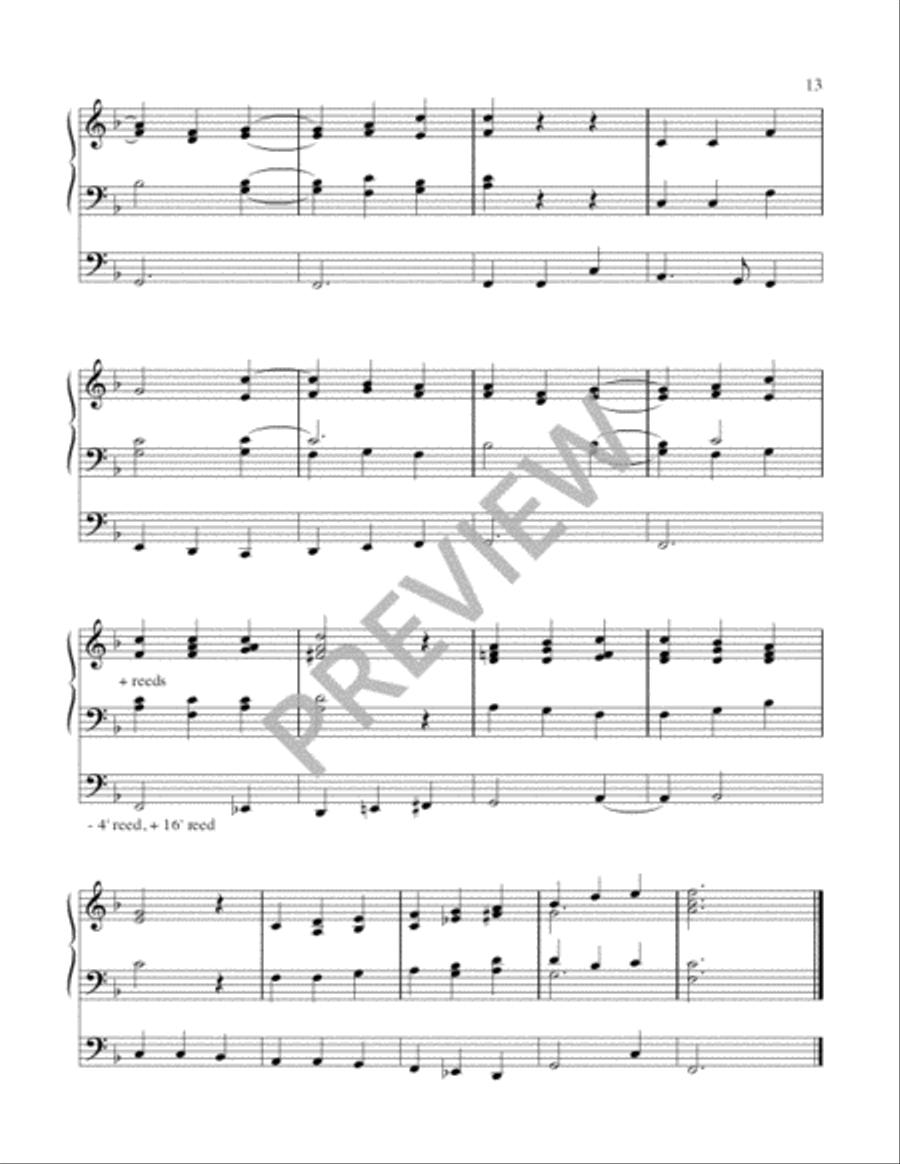 Hymn Harmonizations for Organ - Volume 1 Organ scores gallery preview page 13