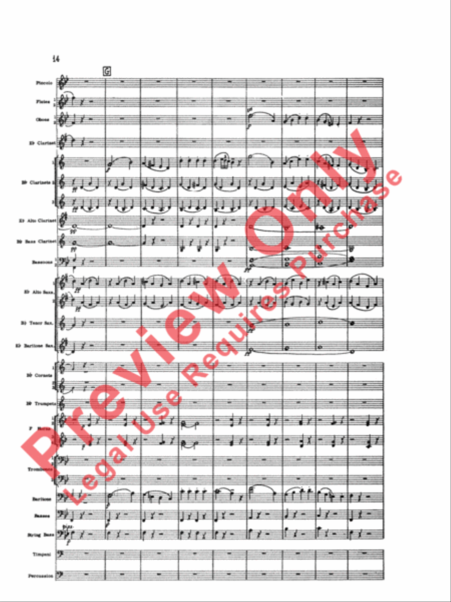Marriage of Figaro Overture Concert Band scores gallery preview page 17