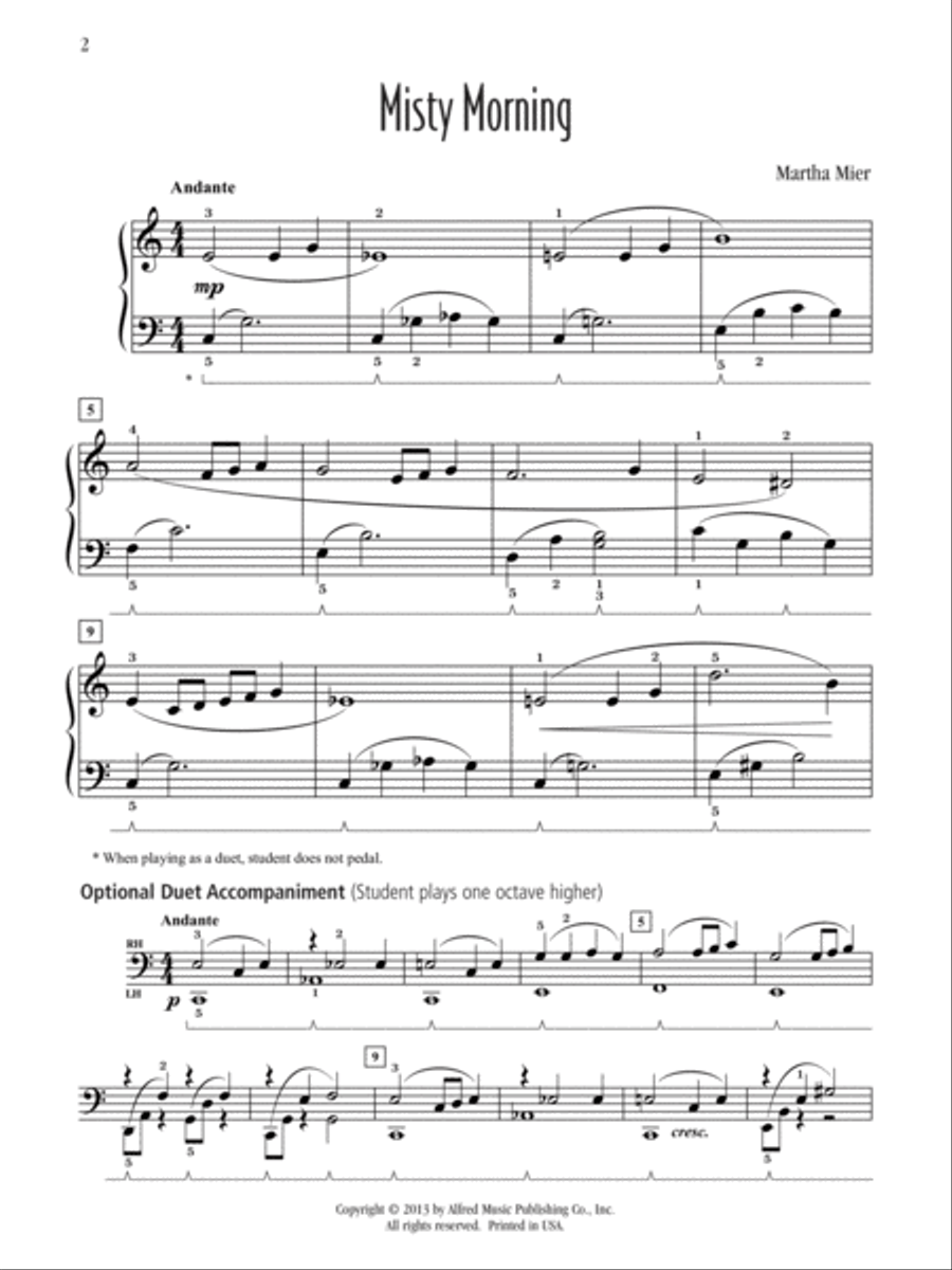 Misty Morning Misty Morning Piano Solo scores gallery preview page 2