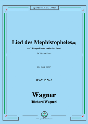 Book cover for R. Wagner-Lied des Mephistopheles(II),in c sharp minor,WWV 15 No.5