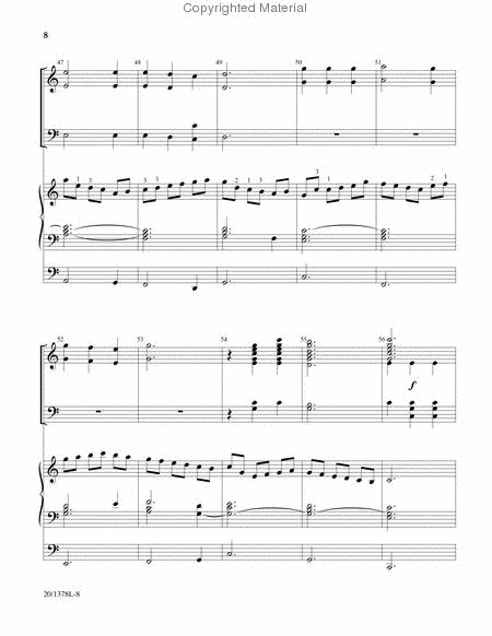 Alleluia! The Strife Is O'er - Organ/Handbell Score
