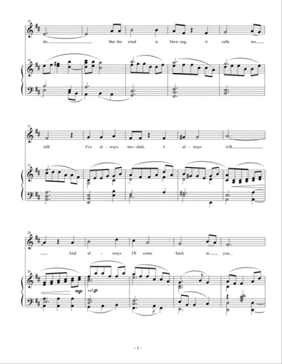 My Treasure Tenor Voice scores gallery preview page 3