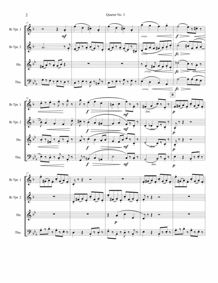 Quartet No. 3 for Brass - Wilhelm Ramsoe, Op. 30 image number null