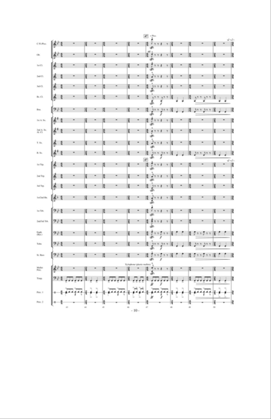 Flight of Valor Concert Band scores gallery preview page 9