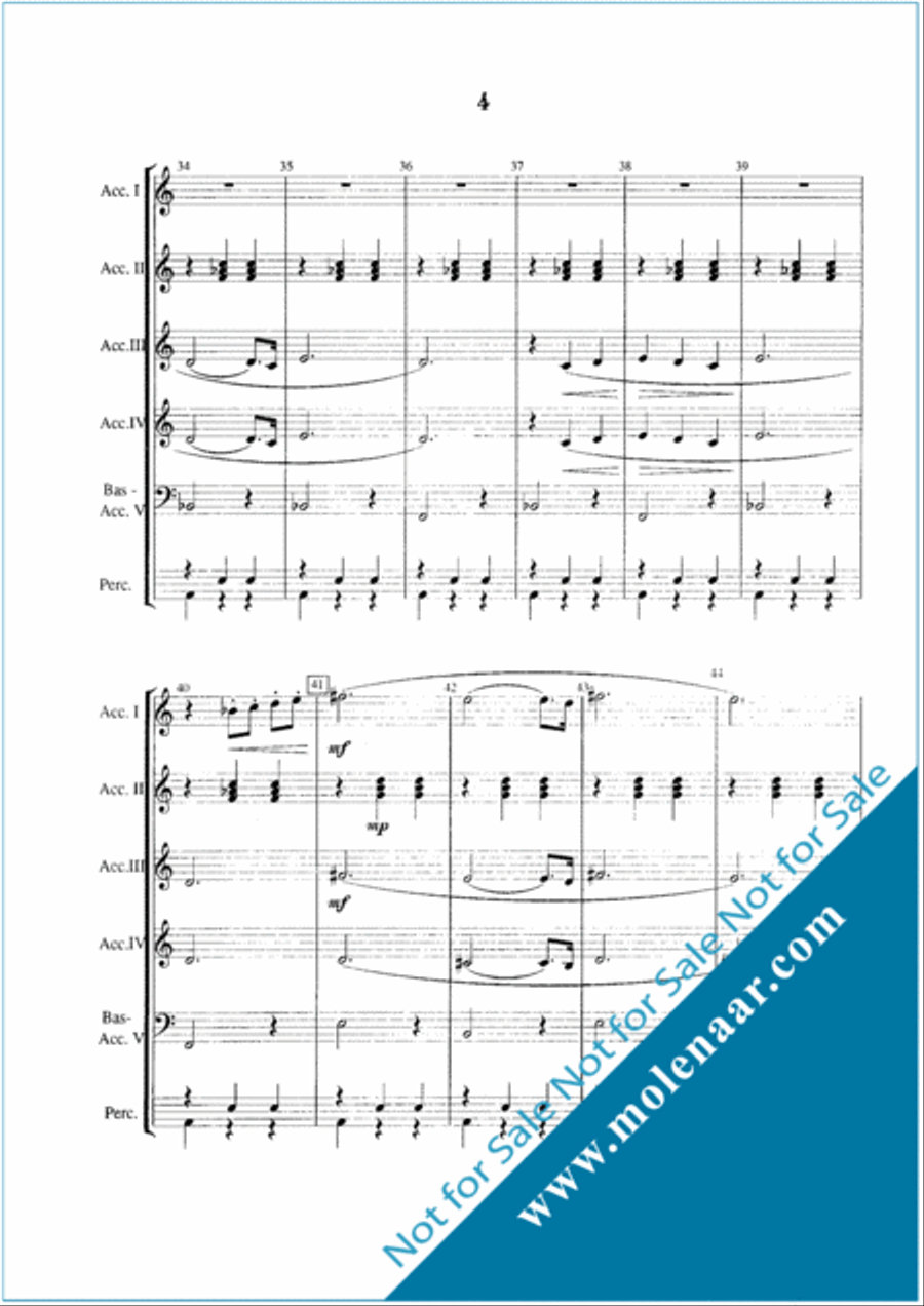 Le Jour D'Accordeon Accordion Orchestra scores gallery preview page 8