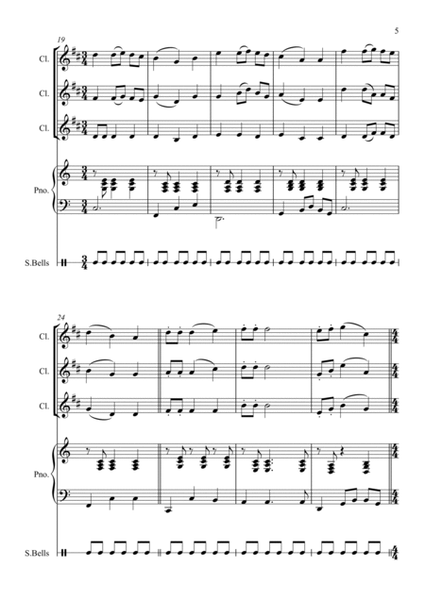 Christmas Carol Chaos for Clarinet Trio and Piano image number null