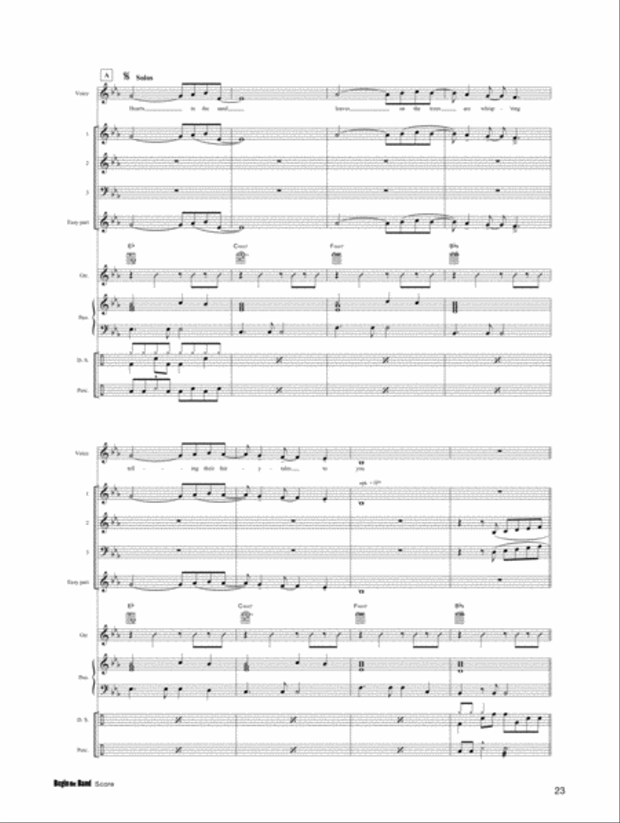 Begin the Band #1 Score scores gallery preview page 9