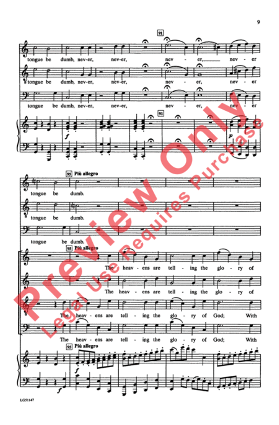 The Heavens Are Telling The Heavens Are Telling 4-Part scores gallery preview page 9