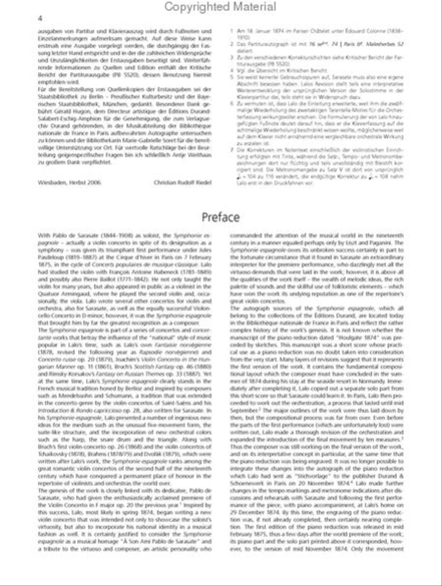 Symphonie espagnole op. 21 (Piano Reduction) Violin Solo scores gallery preview page 3
