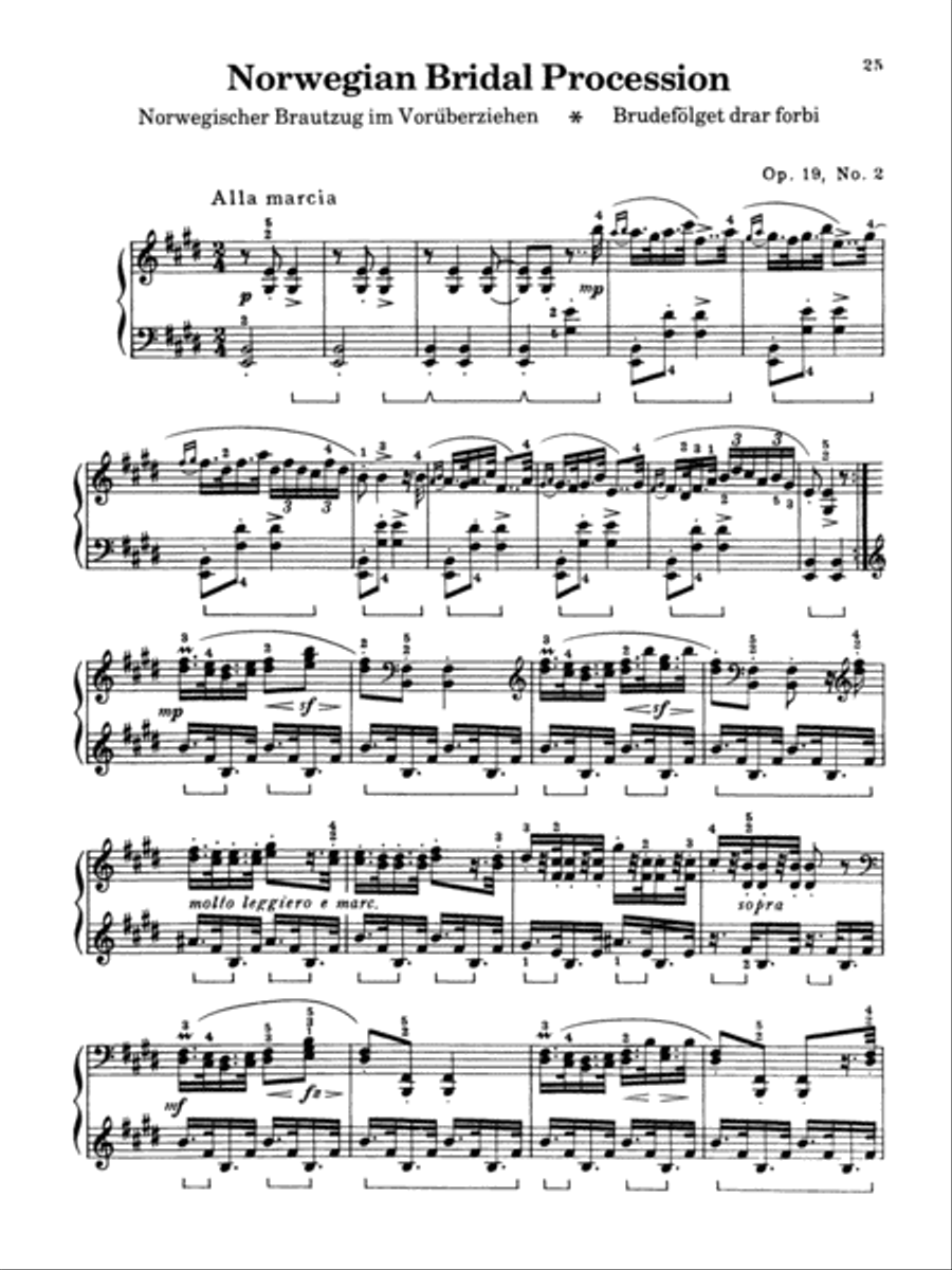 Grieg -- Selected Works for the Piano Piano Solo scores gallery preview page 6