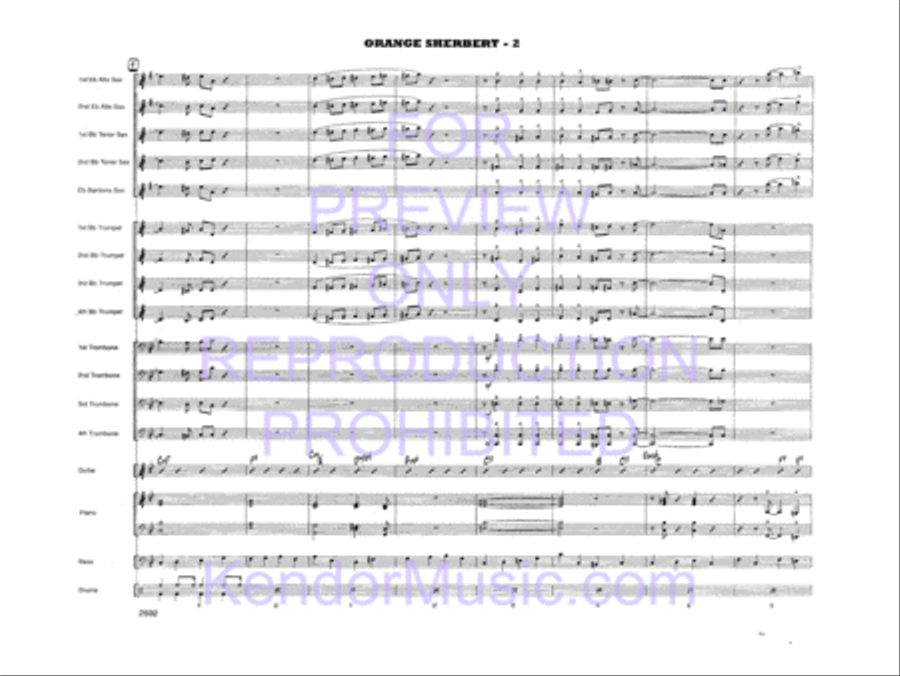 Orange Sherbert Orange Sherbert Jazz Ensemble scores gallery preview page 4