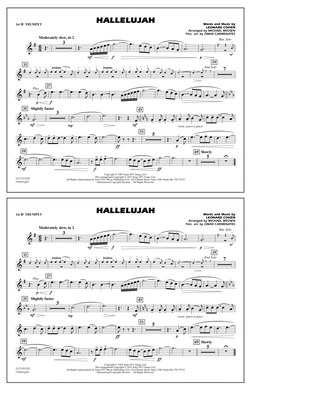 Hallelujah - 1st Bb Trumpet