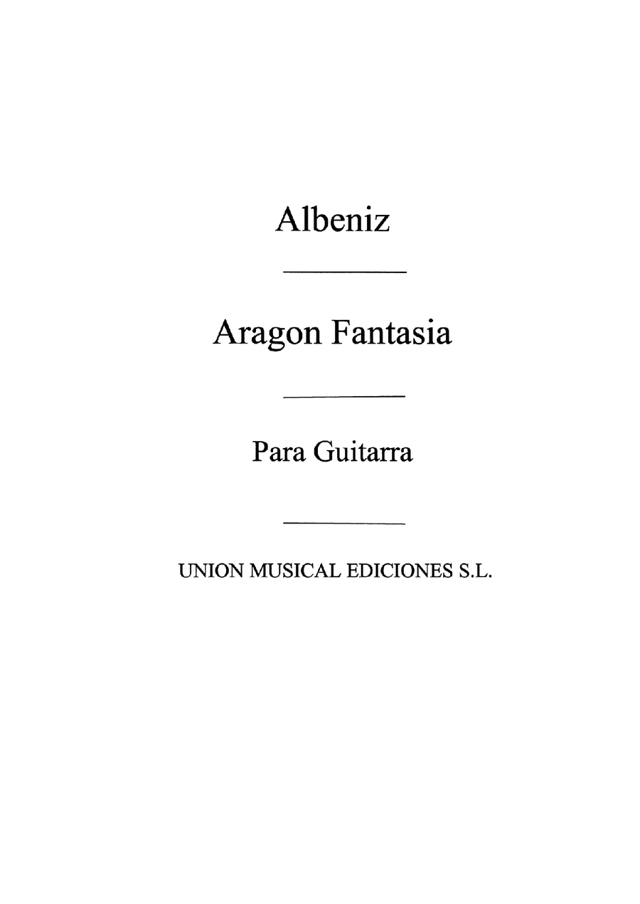 Aragon - Fantasia (GariaFortea) for Guitar.